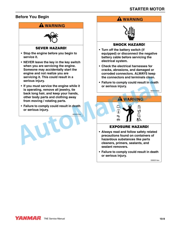 Yanmar 4TNE92-NMH, 4TNE92-NMHA, 4TNE98-NMH Service Manual 5 Yanmar 4TNE92-NMH, 4TNE92-NMHA, 4TNE98-NMH Service Manual - Image 5