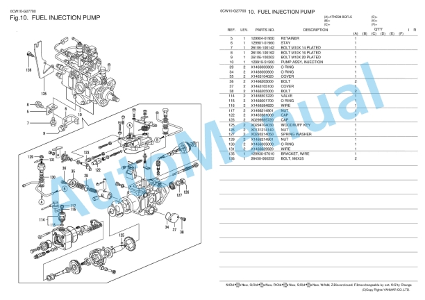 Yanmar 4TNE98-BQFLC Parts Catalog 2 Yanmar 4TNE98-BQFLC Parts Catalog - Image 2