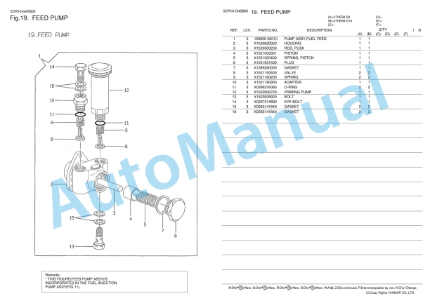 Yanmar 4TNE98-G1A Parts Catalog 5 Yanmar 4TNE98-G1A Parts Catalog - Image 5