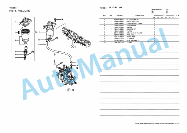 Yanmar 4TNE98-HYF Diesel Engine Parts Catalog-3