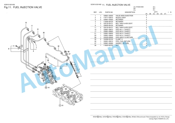 Yanmar 4TNE98-NMH Parts Catalog 3 Yanmar 4TNE98-NMH Parts Catalog - Image 3