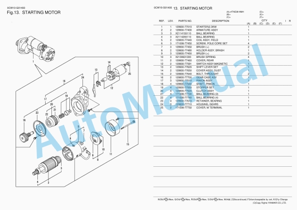Yanmar 4TNE98-NMH Parts Catalog 4 Yanmar 4TNE98-NMH Parts Catalog - Image 4