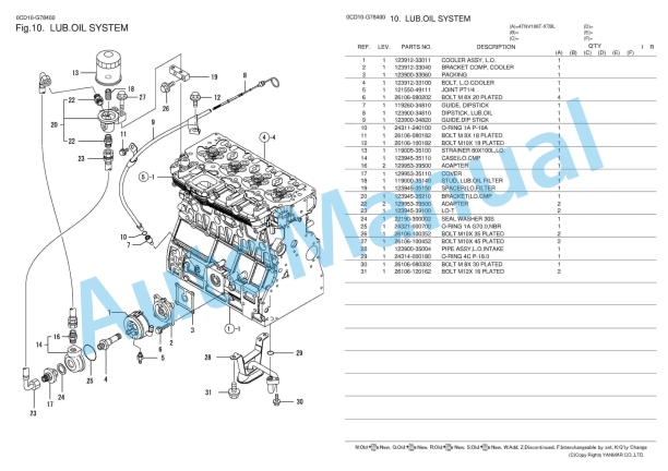 Yanmar 4TNV106T-XTBL Parts Catalog 2 Yanmar 4TNV106T-XTBL Parts Catalog - Image 2