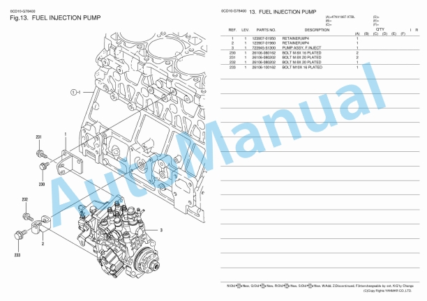 Yanmar 4TNV106T-XTBL Parts Catalog 3 Yanmar 4TNV106T-XTBL Parts Catalog - Image 3