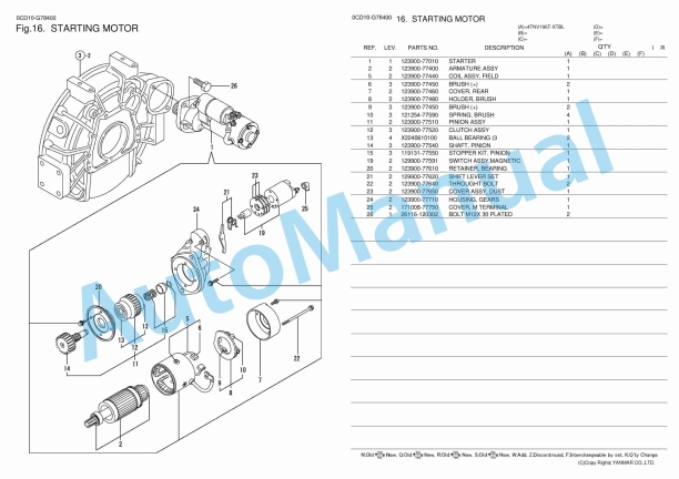 Yanmar 4TNV106T-XTBL Parts Catalog 4 Yanmar 4TNV106T-XTBL Parts Catalog - Image 4