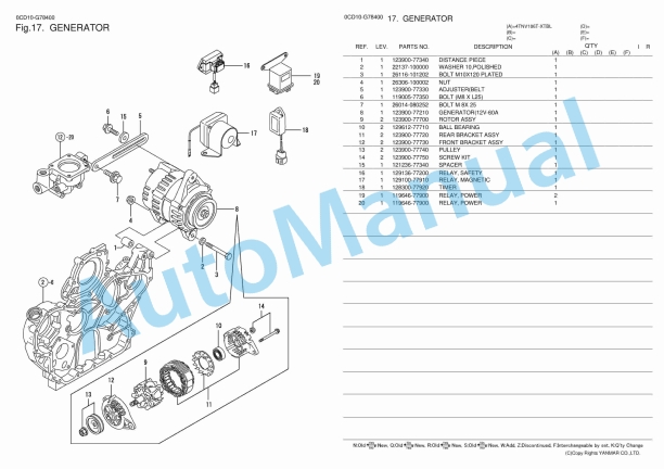 Yanmar 4TNV106T-XTBL Parts Catalog 5 Yanmar 4TNV106T-XTBL Parts Catalog - Image 5