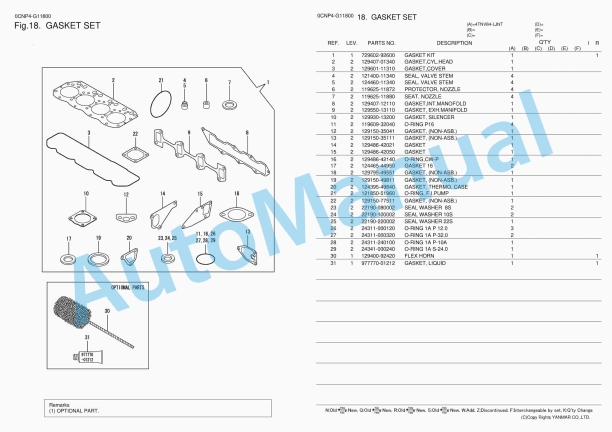 Yanmar 4TNV84(JD990) Parts Catalog 5 Yanmar 4TNV84(JD990) Parts Catalog - Image 5