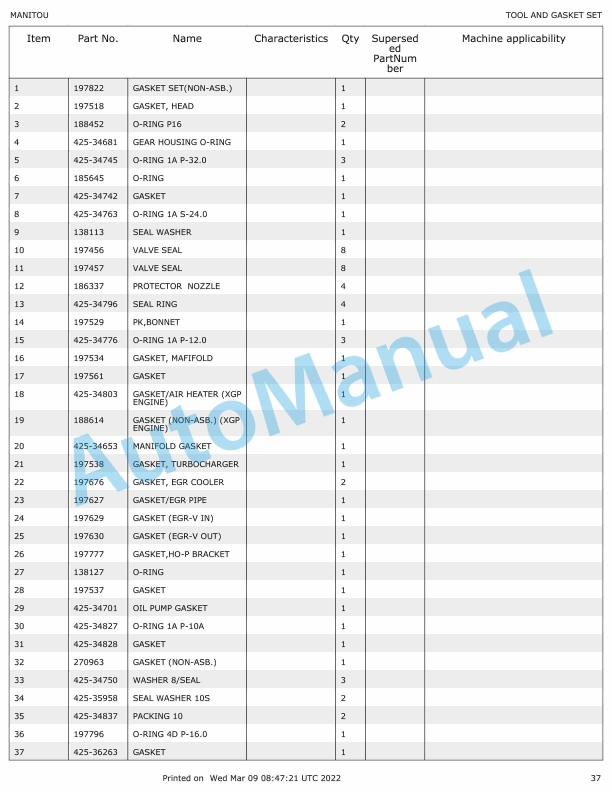 Yanmar 4TNV84T-ZKTBL Engine Parts Catalog 5 Yanmar 4TNV84T-ZKTBL Engine Parts Catalog - Image 5