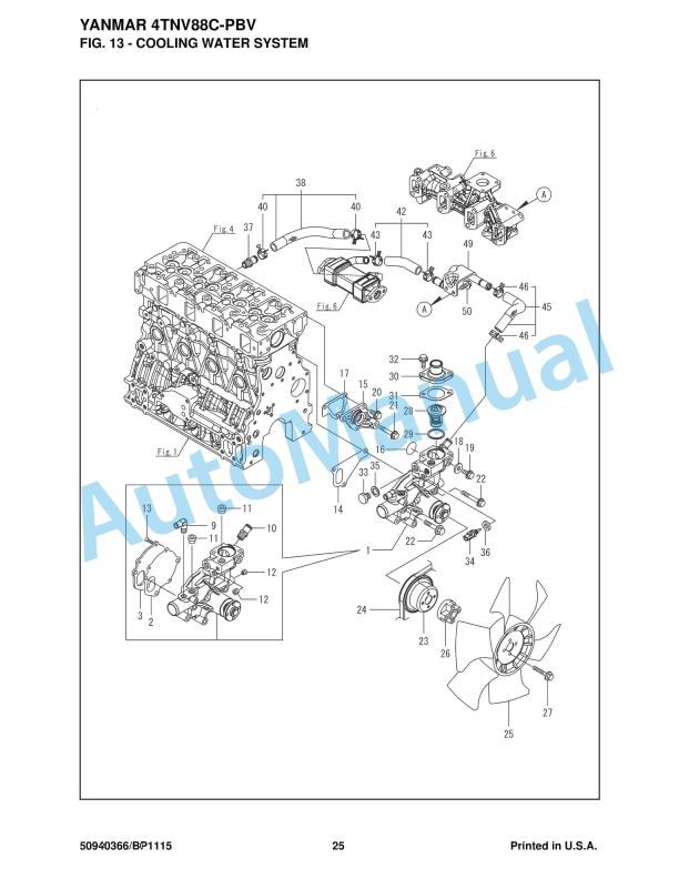Yanmar 4TNV86CT-PBV Engine Parts Manual-2