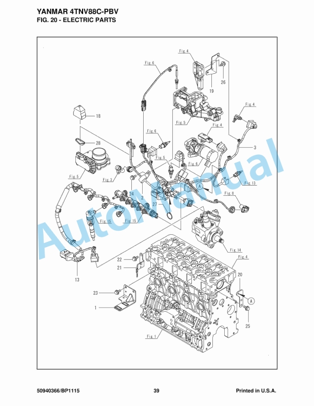 Yanmar 4TNV86CT-PBV Engine Parts Manual-4