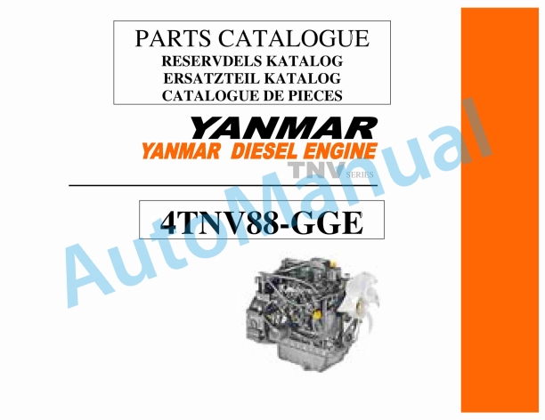 Yanmar 4TNV88-GGE Parts Catalog 1 Yanmar 4TNV88-GGE Parts Catalog