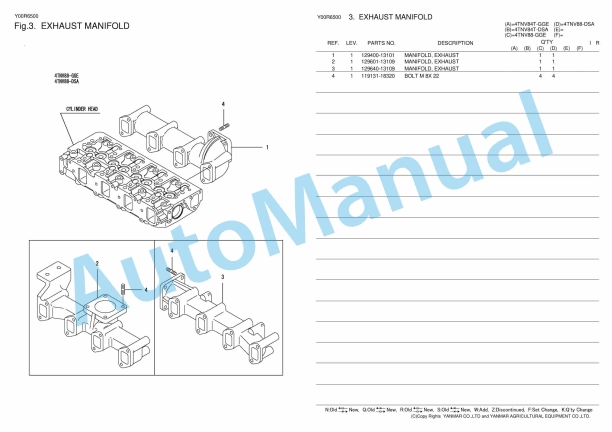 Yanmar 4TNV88-GGE Parts Catalog 5 Yanmar 4TNV88-GGE Parts Catalog - Image 5