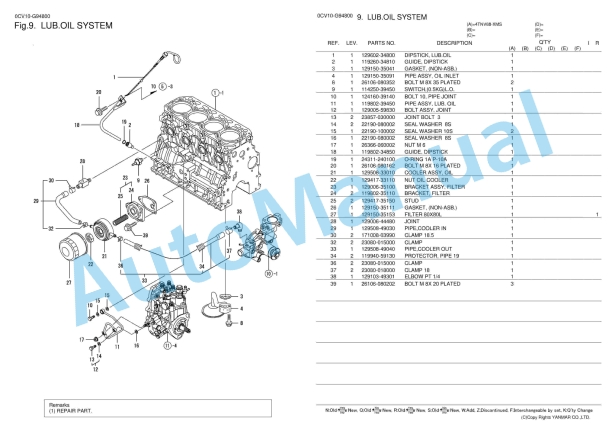 Yanmar 4TNV88-XMS Parts Catalog 2 Yanmar 4TNV88-XMS Parts Catalog - Image 2