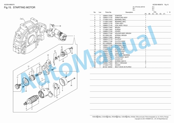 Yanmar 4TNV94L-BXPHZ Parts Catalog 5 Yanmar 4TNV94L-BXPHZ Parts Catalog - Image 5