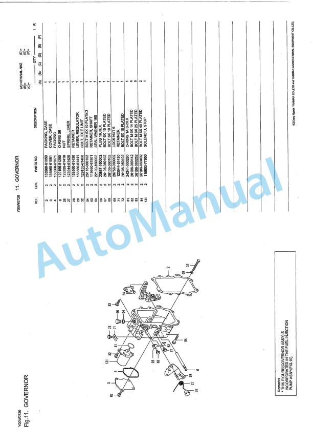 Yanmar 4TNV94L-NHZ Parts Catalog-3