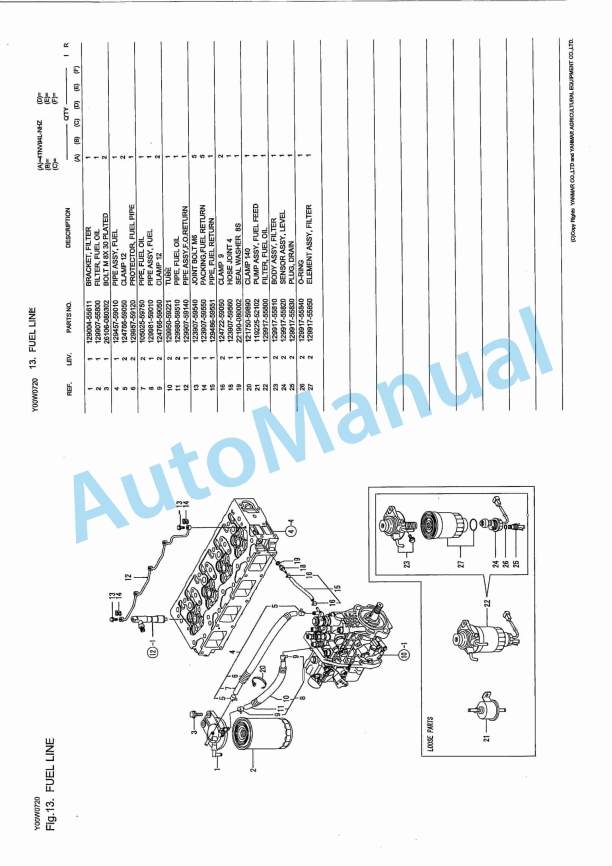 Yanmar 4TNV94L-NHZ Parts Catalog-4