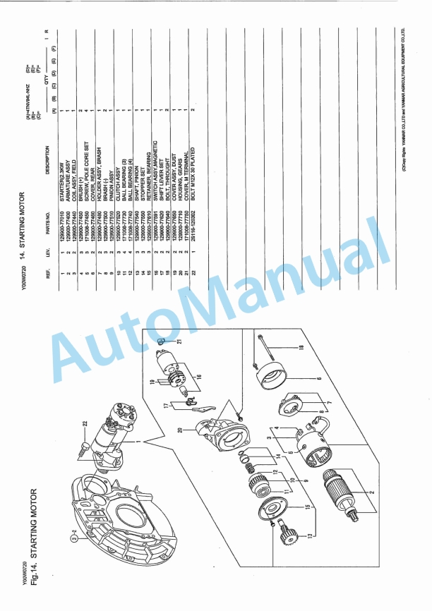 Yanmar 4TNV94L-NHZ Parts Catalog-5