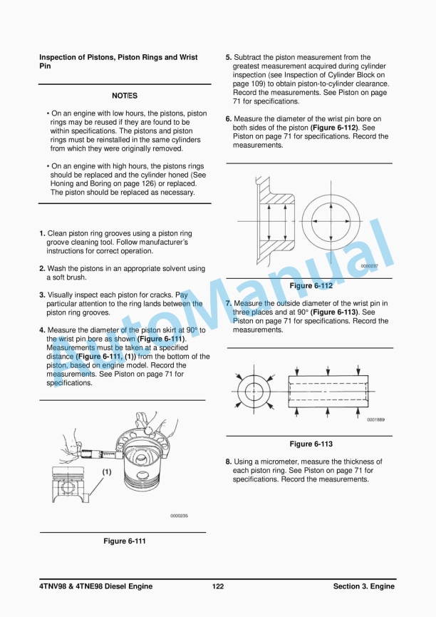 Yanmar 4TNV98, 4TNE98 Diesel Engine Service Manual-2