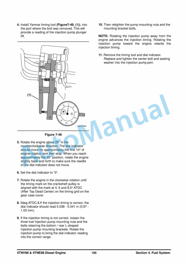 Yanmar 4TNV98, 4TNE98 Diesel Engine Service Manual-5