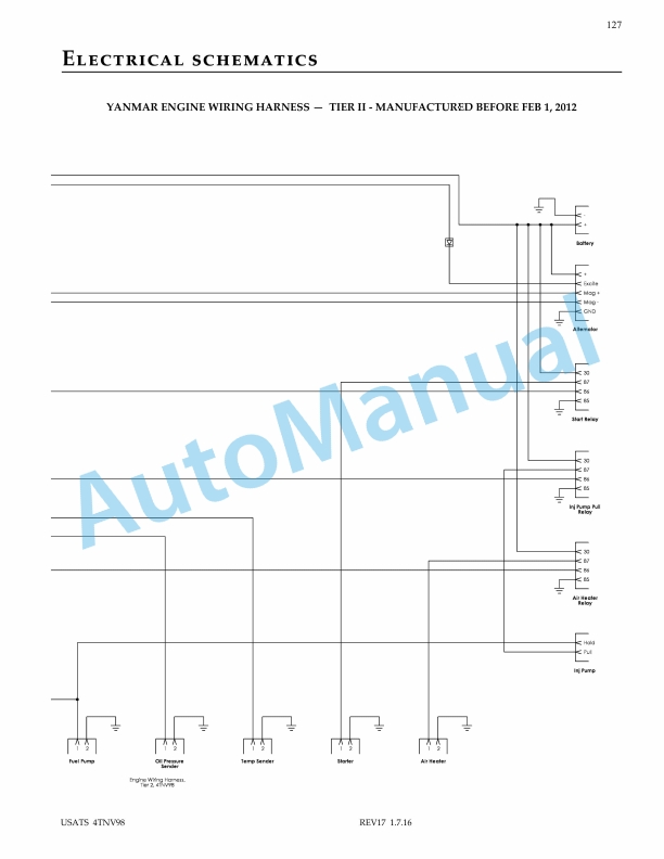 Yanmar 4TNV98 Tier II, Tier III Diesel Engine Model Parts And Service Manual-5