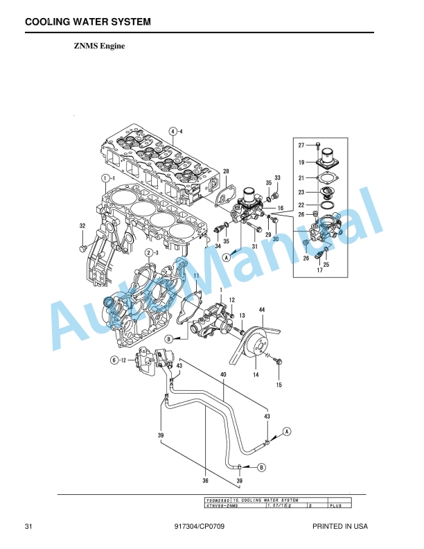 Yanmar 4TNV98-ZNMS, 4TNV98T-ZNMS, 4TNV98-ZNTBL, 4TNV98T-ZNTBL Engine Parts Manual 2 Yanmar 4TNV98-ZNMS, 4TNV98T-ZNMS, 4TNV98-ZNTBL, 4TNV98T-ZNTBL Engine Parts Manual - Image 2