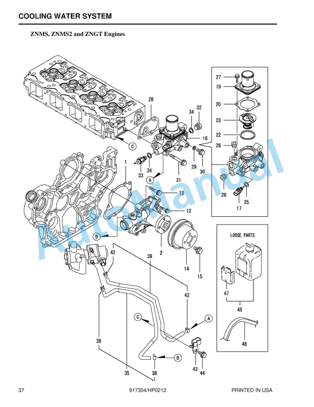 Yanmar 4TNV98-ZNMS to 4TNV98T-ZXNMS2 Engine Parts Manual 2 Yanmar 4TNV98-ZNMS to 4TNV98T-ZXNMS2 Engine Parts Manual - Image 2