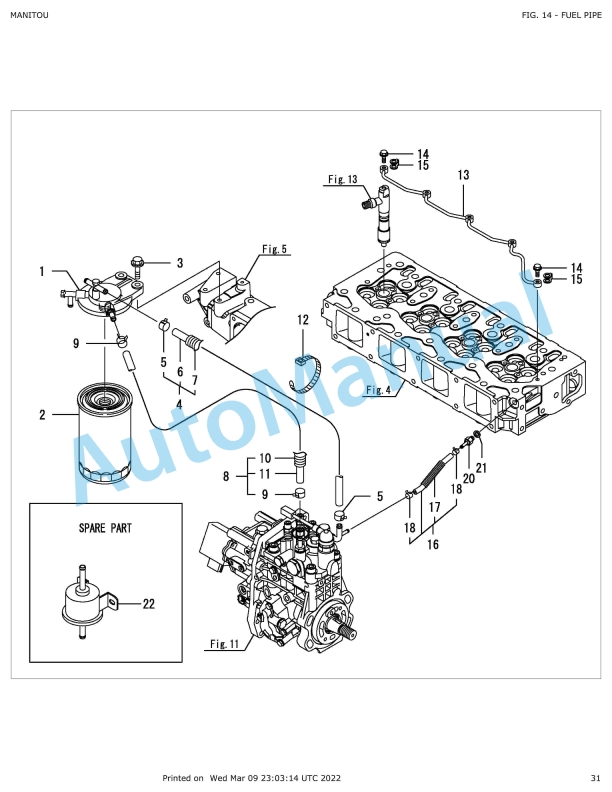 Yanmar 4TNV98-ZNMS3R iT4 Engine Parts Catalog 4 Yanmar 4TNV98-ZNMS3R iT4 Engine Parts Catalog - Image 4