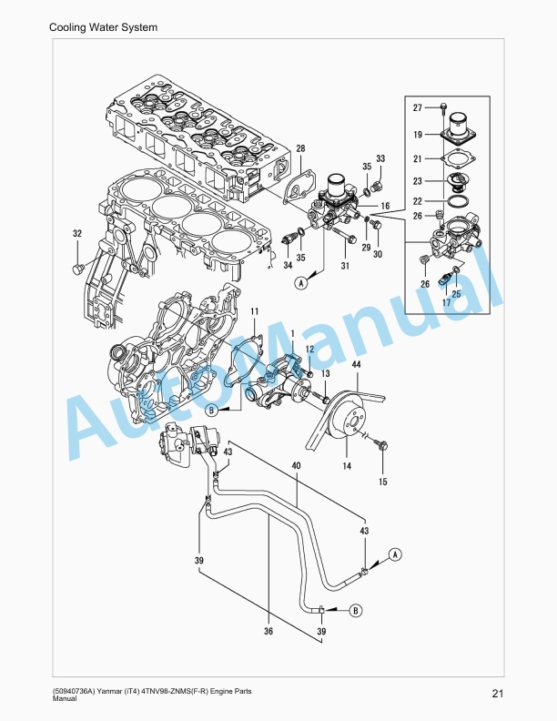 Yanmar 4TNV98-ZNMS(F-R) Engine Parts Manual 2 Yanmar 4TNV98-ZNMS(F-R) Engine Parts Manual - Image 2