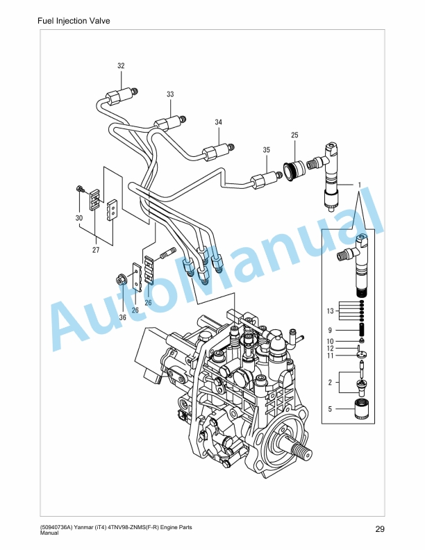 Yanmar 4TNV98-ZNMS(F-R) Engine Parts Manual 3 Yanmar 4TNV98-ZNMS(F-R) Engine Parts Manual - Image 3
