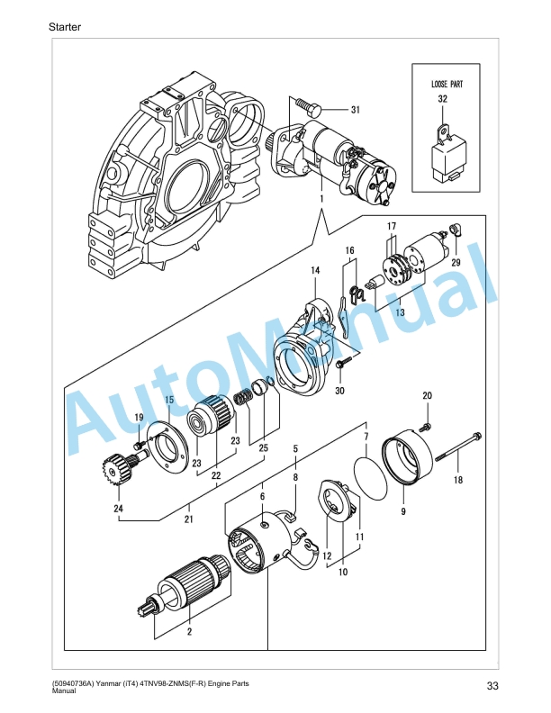 Yanmar 4TNV98-ZNMS(F-R) Engine Parts Manual 4 Yanmar 4TNV98-ZNMS(F-R) Engine Parts Manual - Image 4