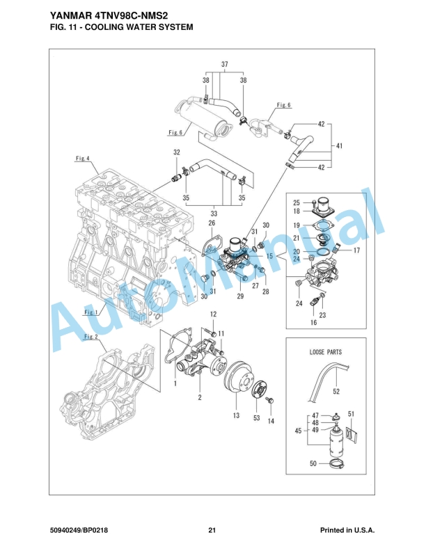 Yanmar 4TNV98C - NMS2 Engine Parts Manual-2