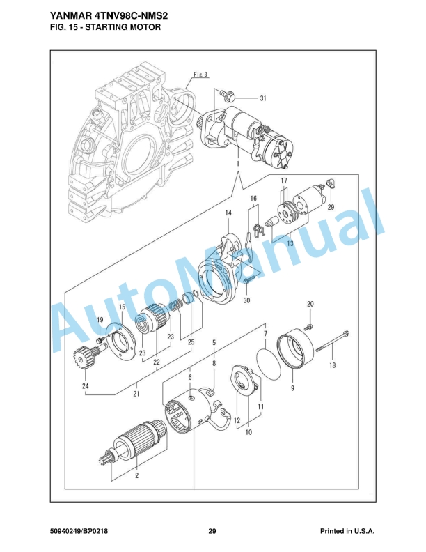 Yanmar 4TNV98C - NMS2 Engine Parts Manual-3