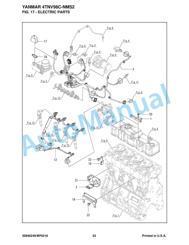 Yanmar 4TNV98C - NMS2 Engine Parts Manual-4