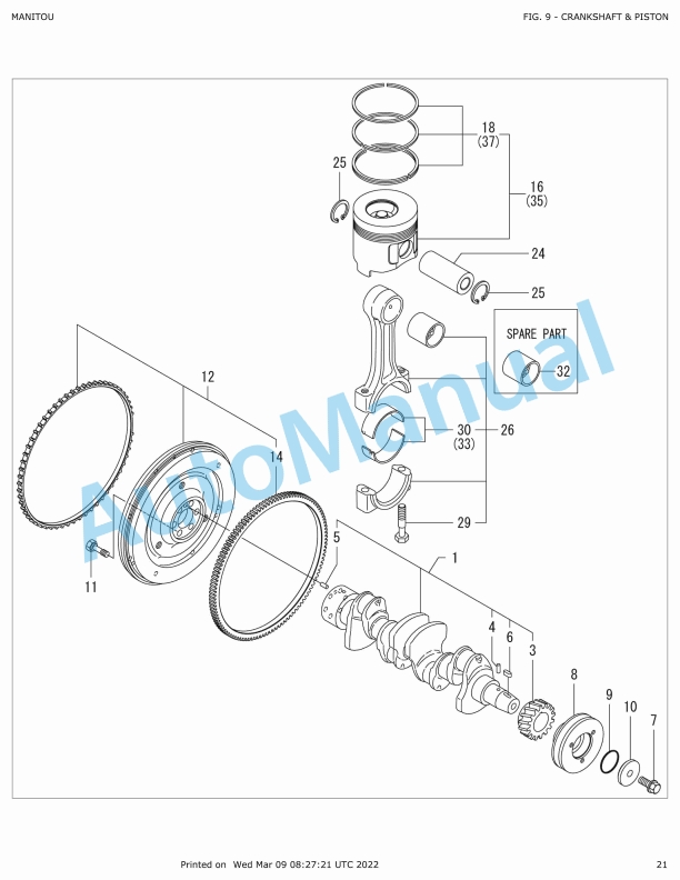 Yanmar 4TNV98C-NMS2 Tier 4 Engine Parts Catalog 2 Yanmar 4TNV98C-NMS2 Tier 4 Engine Parts Catalog - Image 2
