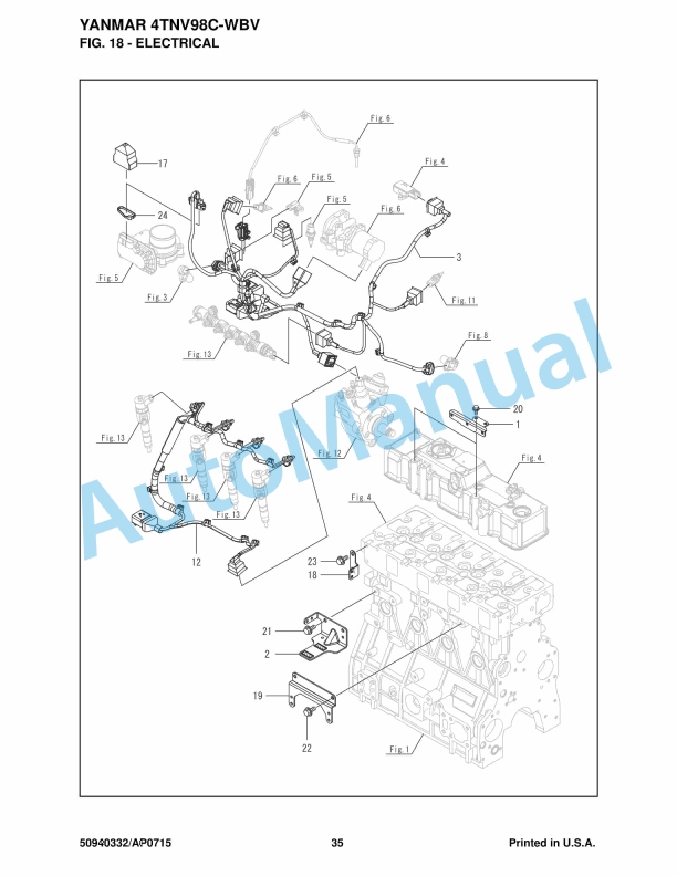 Yanmar 4TNV98C-WBV Engine Parts Manual-4