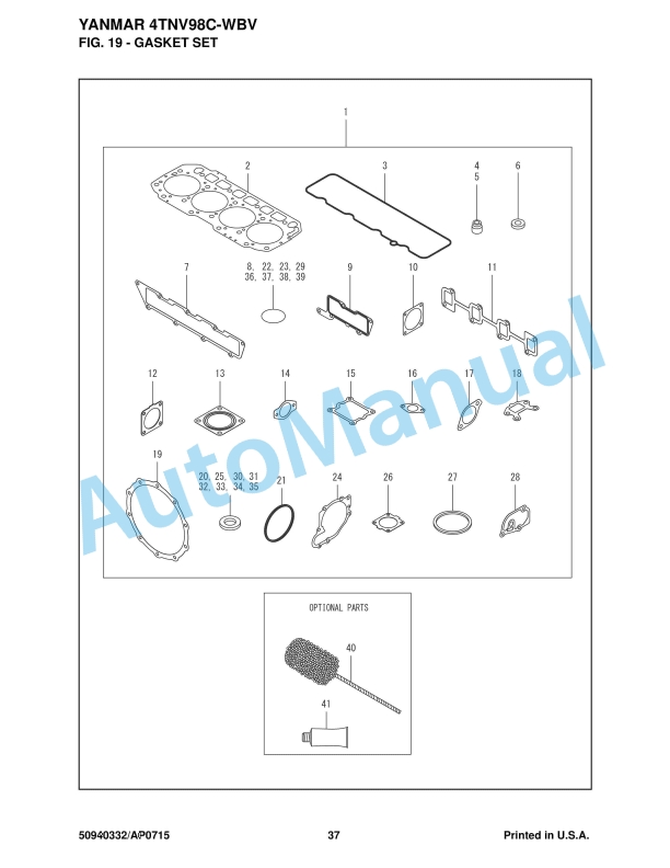 Yanmar 4TNV98C-WBV Engine Parts Manual-5