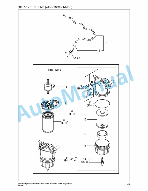 Yanmar 4TNV98CT-NMSL, 4TNV98CT-XNMSL Tier 4 Engine Parts Manual 3 Yanmar 4TNV98CT-NMSL, 4TNV98CT-XNMSL Tier 4 Engine Parts Manual - Image 3