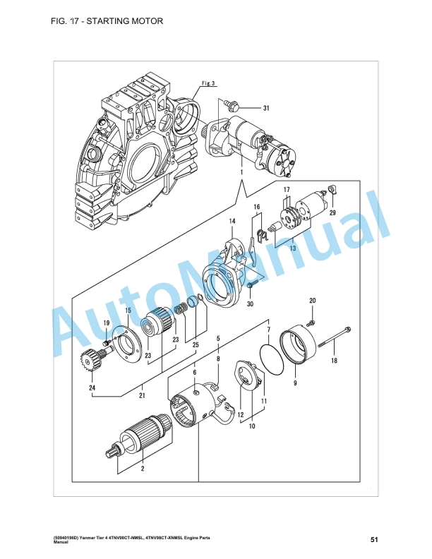Yanmar 4TNV98CT-NMSL, 4TNV98CT-XNMSL Tier 4 Engine Parts Manual 4 Yanmar 4TNV98CT-NMSL, 4TNV98CT-XNMSL Tier 4 Engine Parts Manual - Image 4