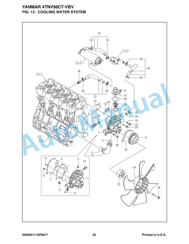 Yanmar 4TNV98CT-VBV Engine Parts Manual-2