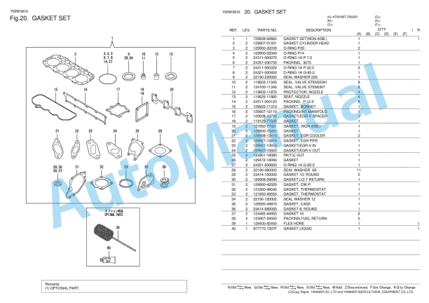 Yanmar 4TNV98T-ZNSAD Parts Catalog-5