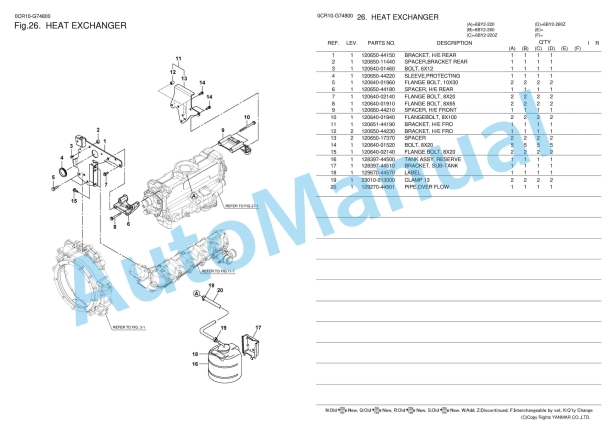 Yanmar 6BY2-220, 6BY2-220Z, 6BY2-260, 6BY2-260Z Parts Catalog 2 Yanmar 6BY2-220, 6BY2-220Z, 6BY2-260, 6BY2-260Z Parts Catalog - Image 2