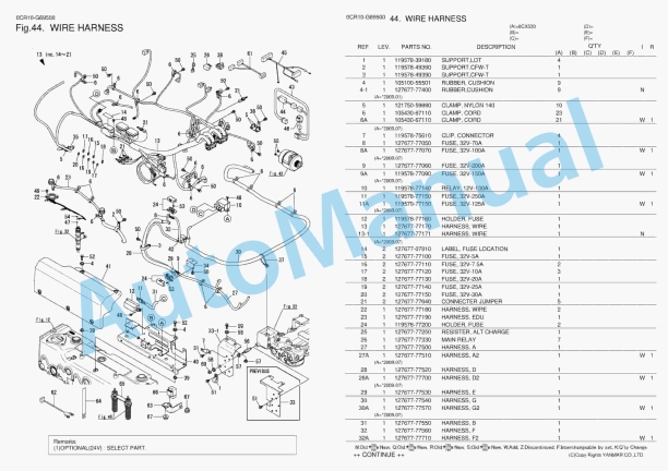 Yanmar 6CX530 Parts Catalog 5 Yanmar 6CX530 Parts Catalog - Image 5