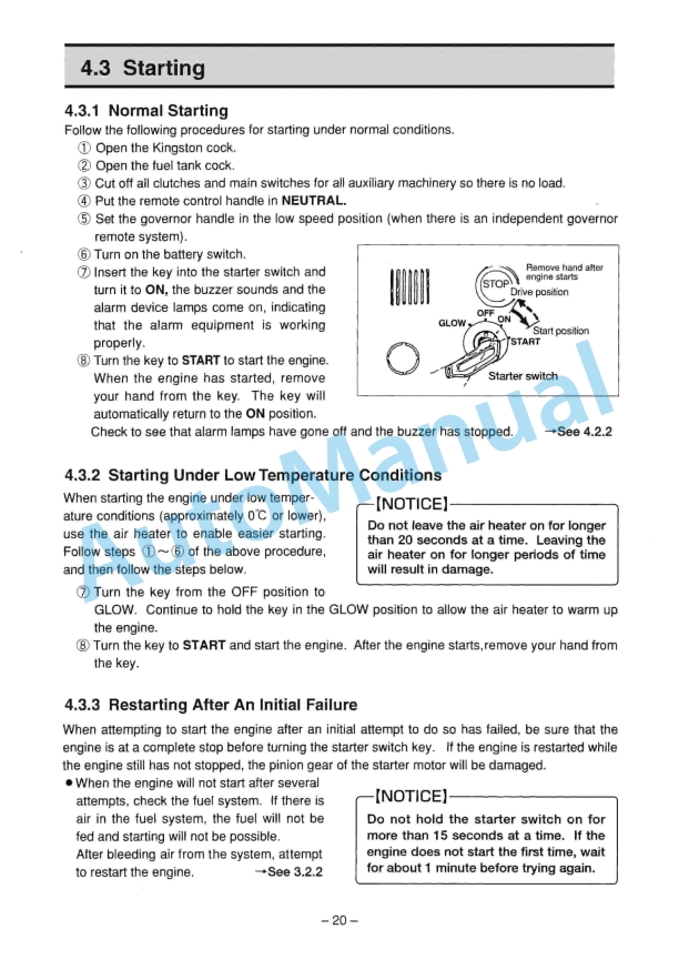 Yanmar 6CXM-GTE Marine Diesel Engine Operation Manual 2 Yanmar 6CXM-GTE Marine Diesel Engine Operation Manual - Image 2