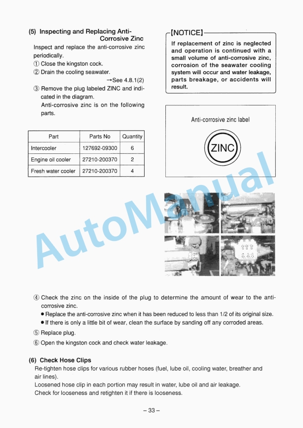 Yanmar 6CXM-GTE Marine Diesel Engine Operation Manual 5 Yanmar 6CXM-GTE Marine Diesel Engine Operation Manual - Image 5
