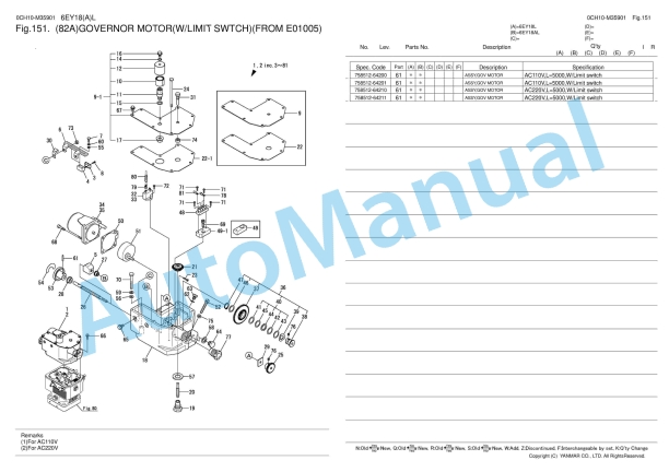 Yanmar 6EY18(A)L Parts Catalog 3 Yanmar 6EY18(A)L Parts Catalog - Image 3