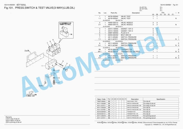 Yanmar 6EY18(A)L Parts Catalog 5 Yanmar 6EY18(A)L Parts Catalog - Image 5