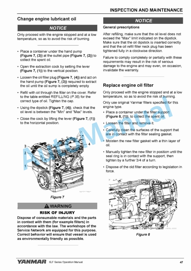 Yanmar 6LF485, 6LF530, 6LF550 Marine Engine Operation Manual 3 Yanmar 6LF485, 6LF530, 6LF550 Marine Engine Operation Manual - Image 3