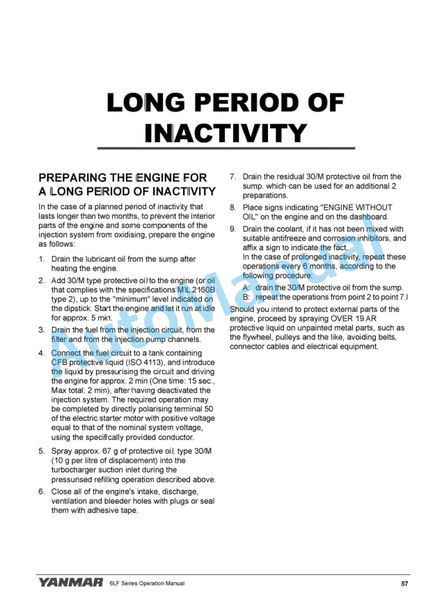 Yanmar 6LF485, 6LF530, 6LF550 Marine Engine Operation Manual 5 Yanmar 6LF485, 6LF530, 6LF550 Marine Engine Operation Manual - Image 5