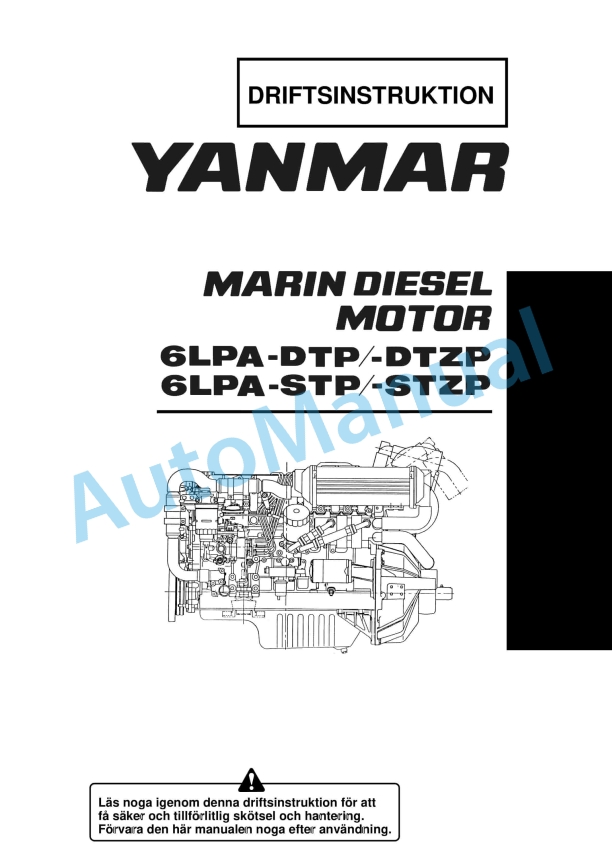 Yanmar 6LPA-DT(Z)P, 6LPA-ST(Z)P Marine Diesel Engine Operation Manual 3 Yanmar 6LPA-DT(Z)P, 6LPA-ST(Z)P Marine Diesel Engine Operation Manual - Image 3