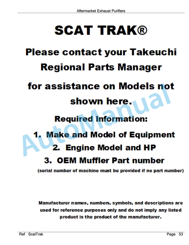 Yanmar Aftermarket Exhaust Purifiers Parts Manual-4